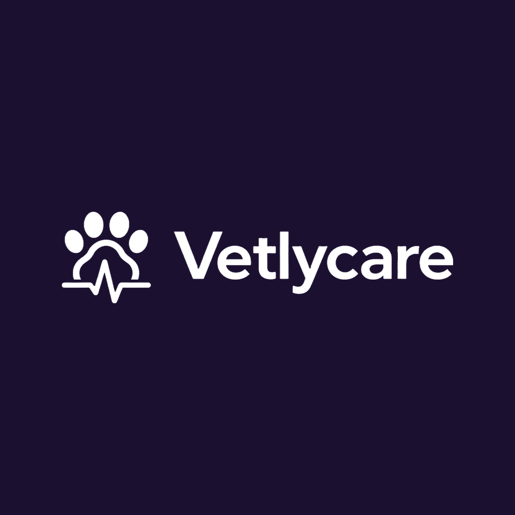 Logotipo horizontal de Vetlycare sobre fondo oscuro